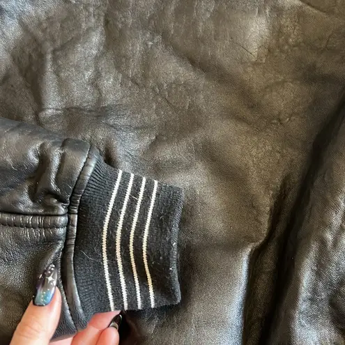 Stadium ✨HP✨ John Elliott CROPPED LEATHER JACKET BLACK