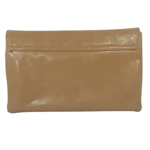 INC International Concepts Envelope Purse Clutch Faux Leather Taupe