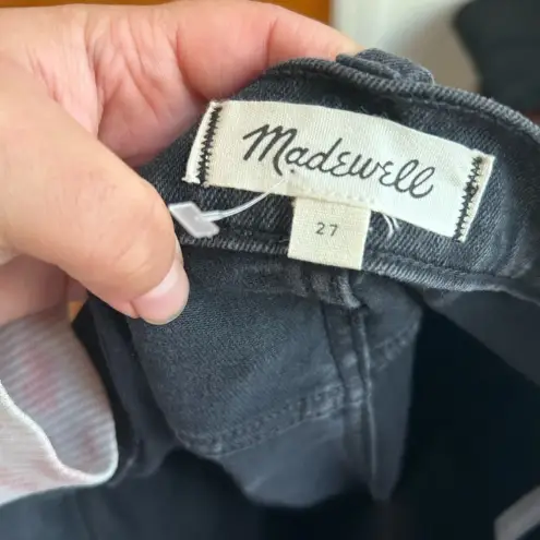 Madewell  HIGH RISE BLACK DENIM BOY SHORTS