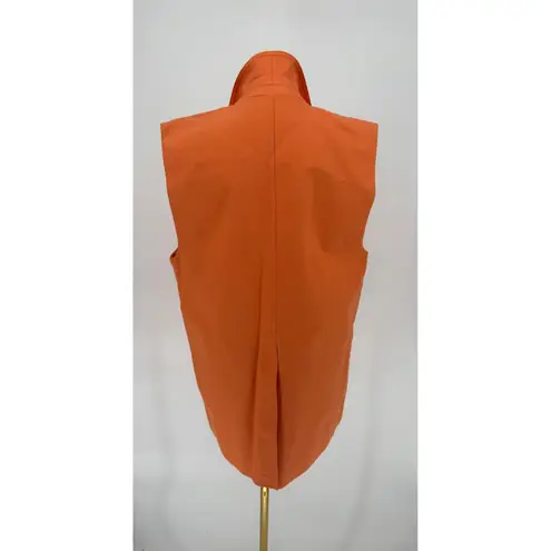 NWT Stine Goya Urban Organic Cotton Blend Oversized Vest Grapefruit Small $460 Orange