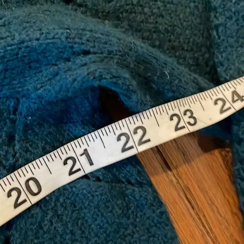 Fat Face UK Lara pointelle wool blend jumper sweater 14 Blue