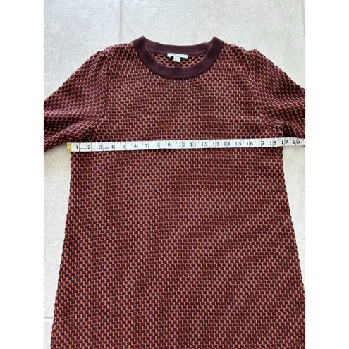 COS Sweater Dress Womens Medium Orange Plum Chunky Preppy Academia Quiet Luxury