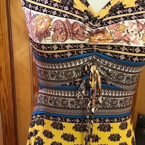 Lila Rose Lily Rose Bright sexy striped hippie chic mini dress