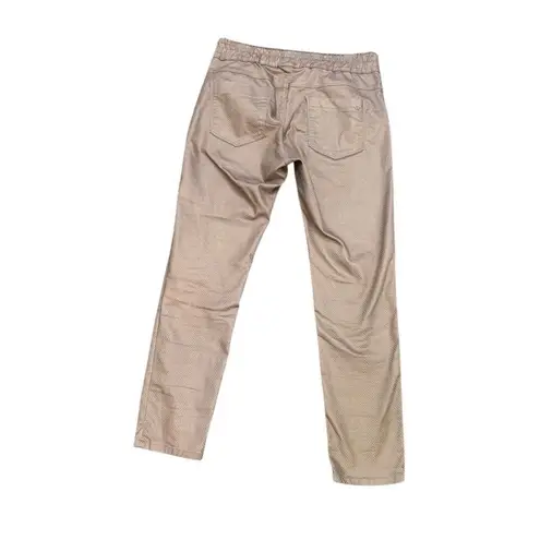 Bevy Flog Shely Tan Snakeskin print Joggers 29 made in Israel Tan