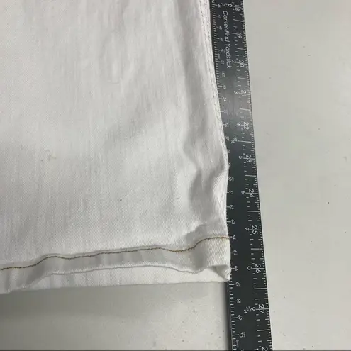 Matilda Jane GOOD HART Windsor Straight Crop Size 10 White Jeans Inseam:26”