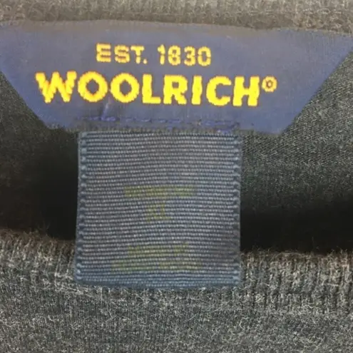 Woolrich  Gray Ruby Long Sleeve Cotton Tee Shirt XL