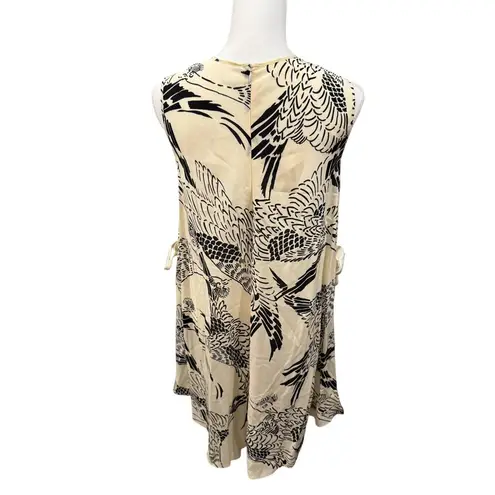 Red Valentino New Silk Bird Print Sleeveless Dress, Size 40 (US 4–6)