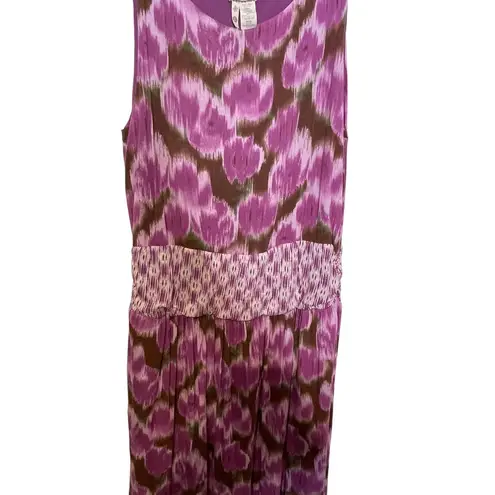 Matilda Jane Hello Lovely Adore Me Purple Floral Hi Low Jersey Dress Women Large
