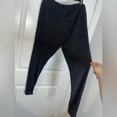 SO Women’s Sz XL Black Basic Essential Ankle Keyhole Cut-Out Fitted Leggings