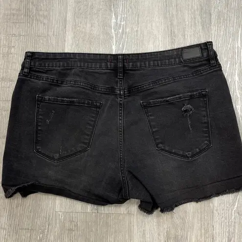Dear John Washed Distressed Denim Shorts - Size 32