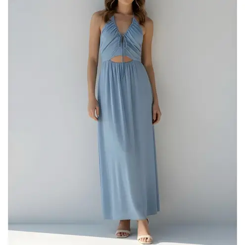 Bec & Bridge Calypso Halter Maxi Dress, Meridian Blue, 6 (US)