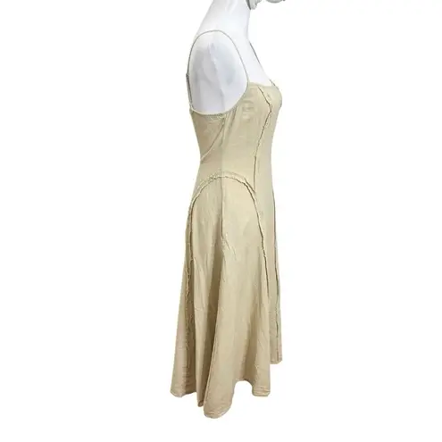 Ciao Lucia Rosalba Midi Dress Women’s Size Small Sandstone Linen A