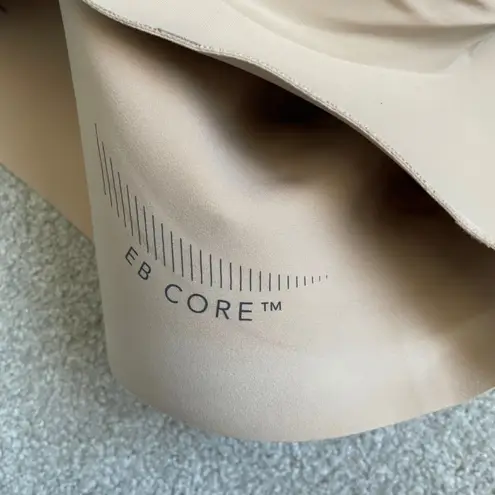 Evelyn & Bobbie Evelyn Bra Comfort Seamless V Neck Wireless Nude Size Large Tan