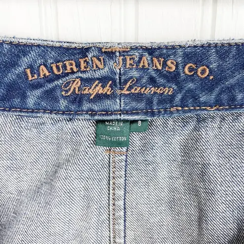 Ralph Lauren Lauren Jeans Co  Vintage Y2K Denim Flare Midi Skirt Western Size 8