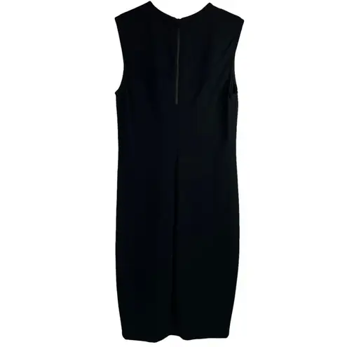 Vince  Ponte Knit Sleeveless Formfitting Pencil Midi Black Dress Women’s Size S