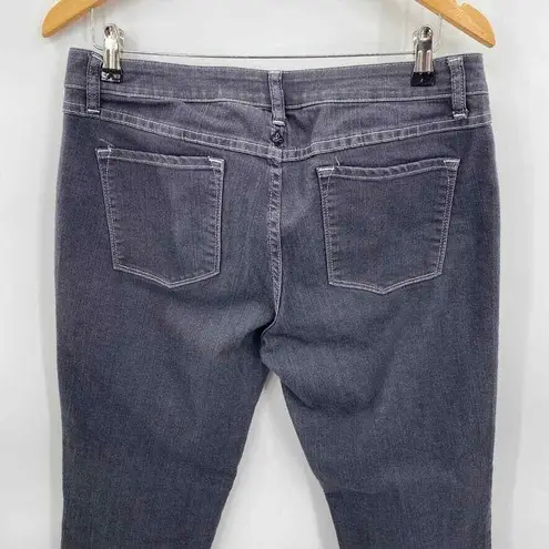 prAna Jeans Womens 12/31 Gray Organic Cotton Straight Leg Cut-off Hem