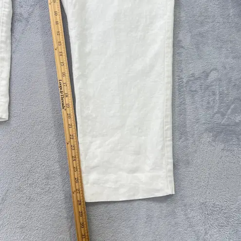 Appleseed's Linen Pants White Petite Lined Pant Casual Size 16P Coastal Summer