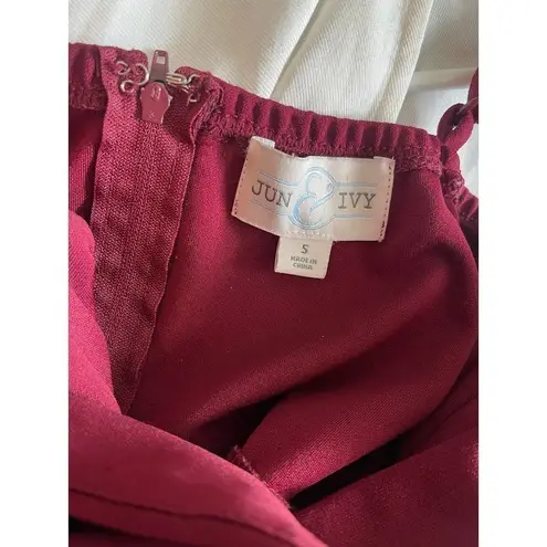 Jun & Ivy  Maroon Dress Size Small​​​​​​​​​​