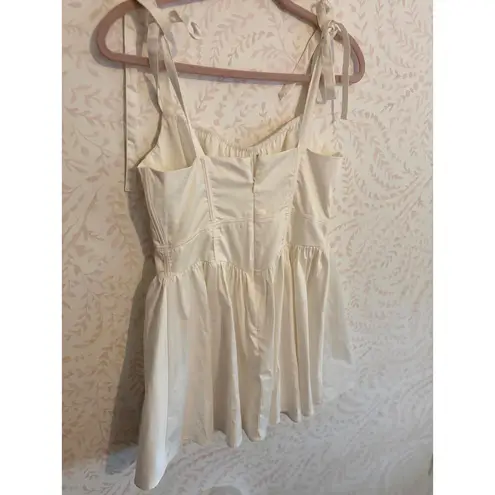 DISCOUNT SHIPPING NWOT For Love and Lemons White Corset Peasant Dress Size M