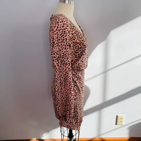 Thief & Bandit Animal Print Mini Dress- Long Sleeve- Oversized- Size Small
