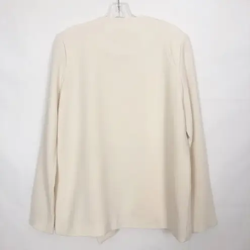 JACK Long Sleeve Zip Up Cream Women's Blazer Size Medium