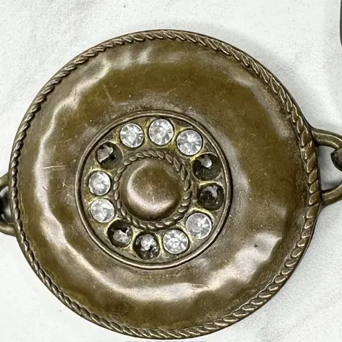 Chunky Rhinestone Gold Tone Chain Link Belt Small/Medium (S/M) ✨