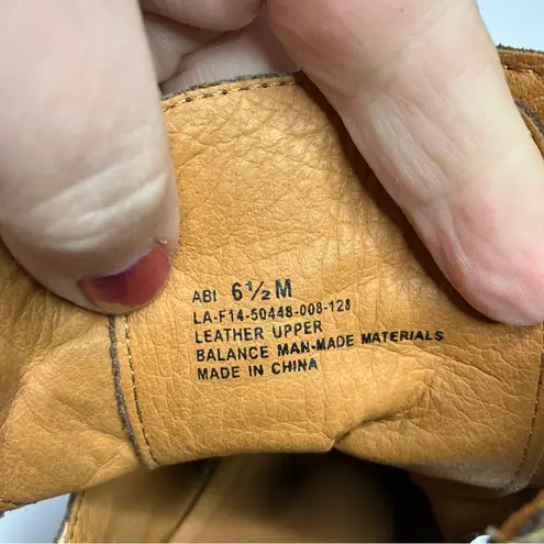 Latigo Abi leather ankle boots brown with braided ankle straps size 6.5