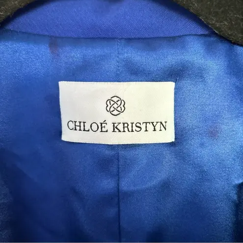 Chloe Kristyn Taylor Tailored Ponte Blazer in Cobalt Blue Size 8
