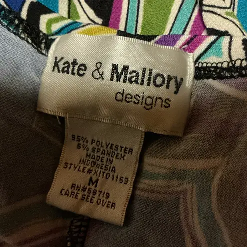 Kate & Mallory Designs bright multi color mandala maxi dress