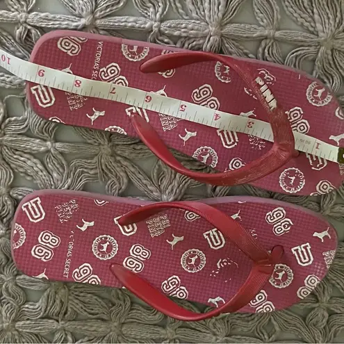 PINK - Victoria's Secret Victoria's Secret Phi Beta Pink Flip Flops Size Small