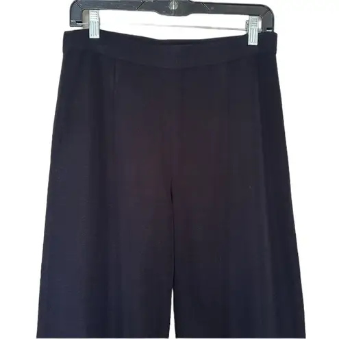 Misook Exclusively Black Wide Leg Knit Pant Elastic Waist size 2X