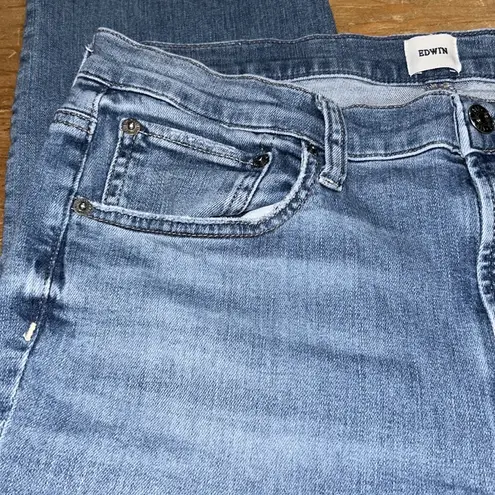 Woman’s Edwin Blue High Rise Bree Crop Jeans Classic Denim Size 30