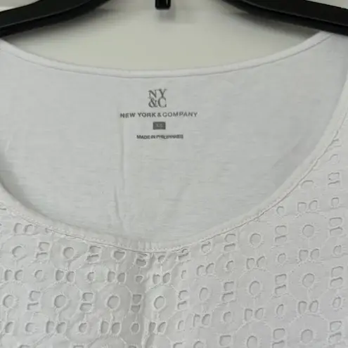 White Eyelet Tank Top xs