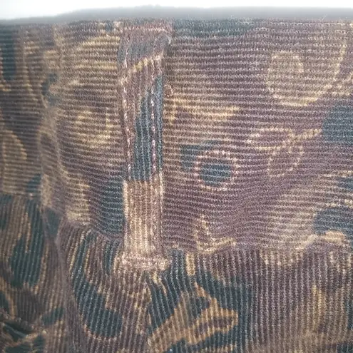 Harolds 2 30x20 Chocolate Paisley Courderoy Crop Pants Brown