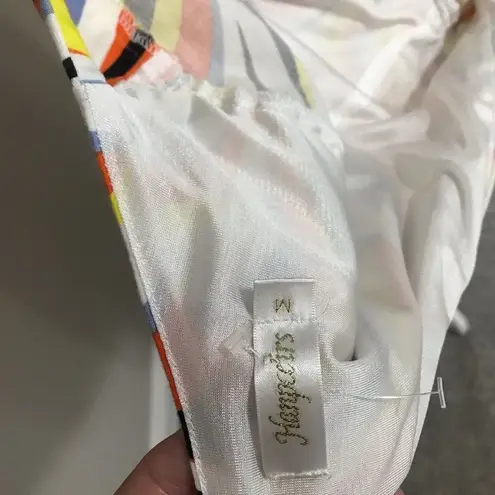 Hanpceirs Women's Cap Sleeve 1950s Retro Cocktail Swing Dress with Pockets Orange Size M