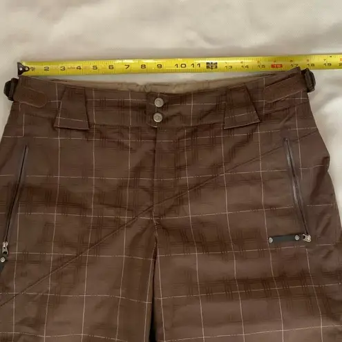 Mountain Hardwear  Brown Plaid Ski pants