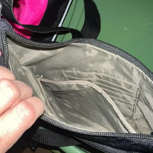 Baggallini Baggalini Cross-Body Shoulder Bag Handbag Purse Black Nylon Lightweight