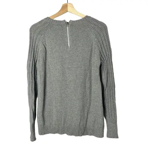 Kaisely Gray Crewneck Knit Pullover Sweater M