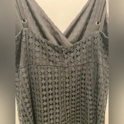 Shop Sassy Dream SSD Black Spaghetti Strap Crochet Knit Fitted Mini Dress