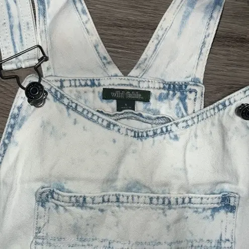 Target WILD FABLE small overalls shortalls acid washed bleached vacation cooko…
