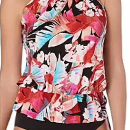 Magic NWT Vanishing Act by Brands Floral Swim Top 14