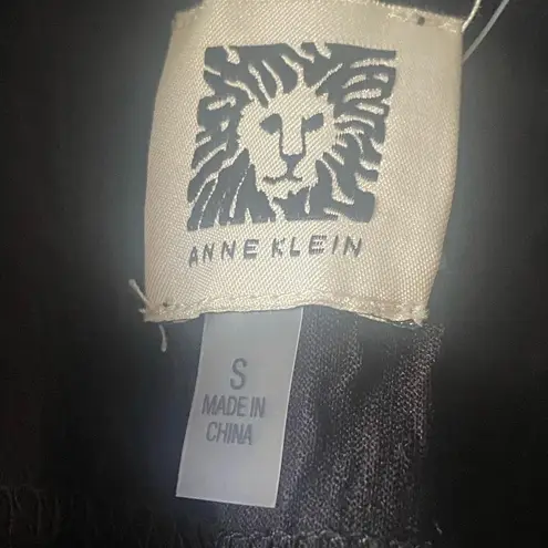 Anne Klein  Single Button 3/4 Sleeve Black Stretch Blazer. Size Small.