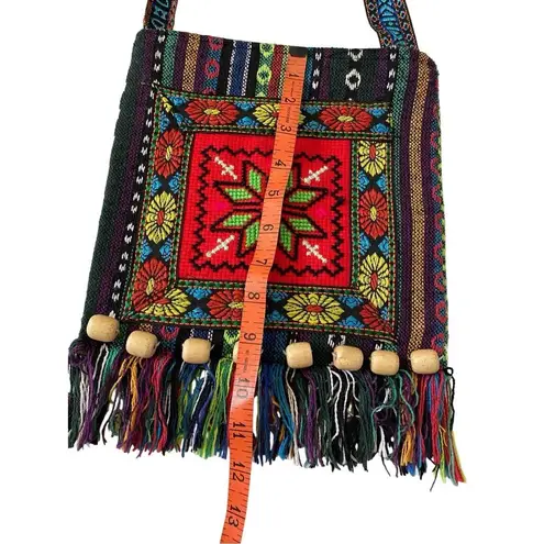 Vintage Hmong Tribal Ethnic Thai Indian Boho Crossbody Bag Tote Messenger Blue