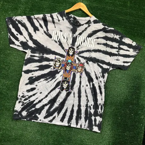 Guns N' Roses Appetite for Destruction Rock Band Tie Dye T-Shirt Size 2XL