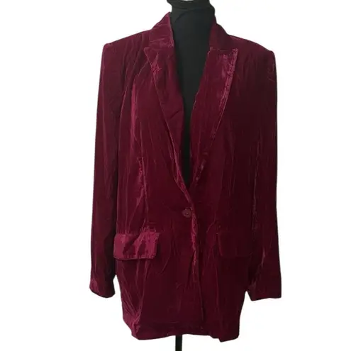 Endless Rose  Pink Velvet Blazer(Size Medium)
