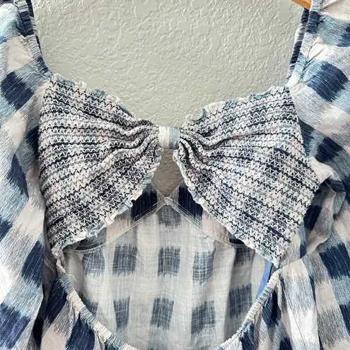 Sachin + Babi Kyle Check-Print Cutout Dress - Size Large Boho Chic Girly NWOT