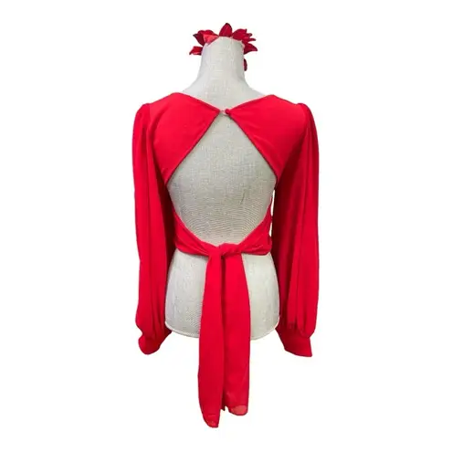 Here Comes the Sun  CROP TOP RED
Lined size S