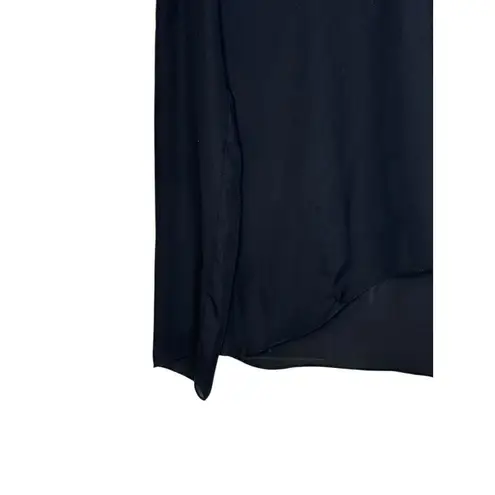 Cushnie et Ochs Womens Top Silk Lace Shoulders Boxy Fit V-Neck Long Sleeve Sz. 4