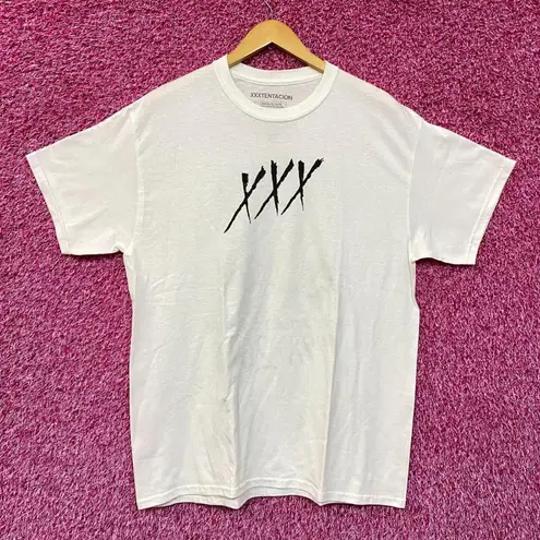 XXXTentacion Gone But Not Forgotten RIP Tribute Rap Tee L White Size L
