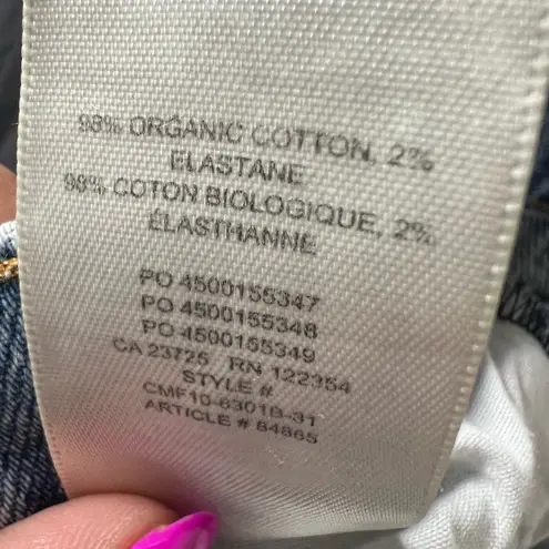 Aritzia Denim Forum Blue Flare Wide Leg Jeans Size 29